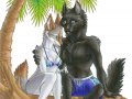 Trikkeh_and_Seph_at_the_Beach_by_shadow_wolf.jpg