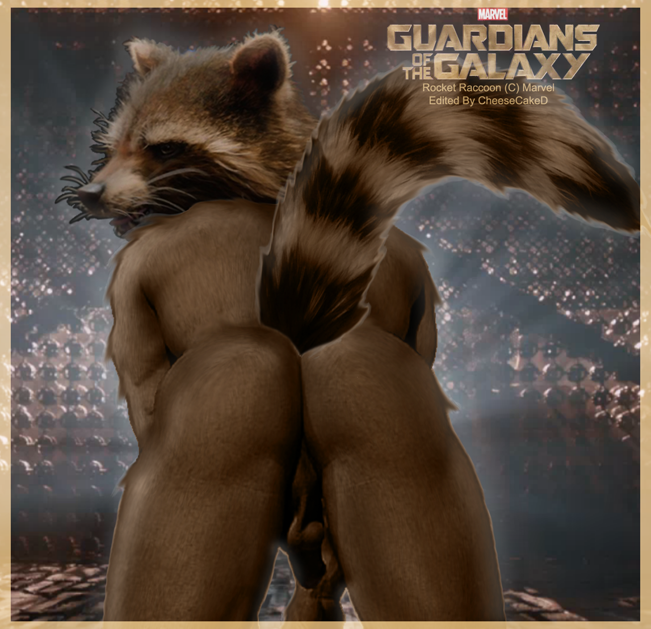 Rocket raccoon naked